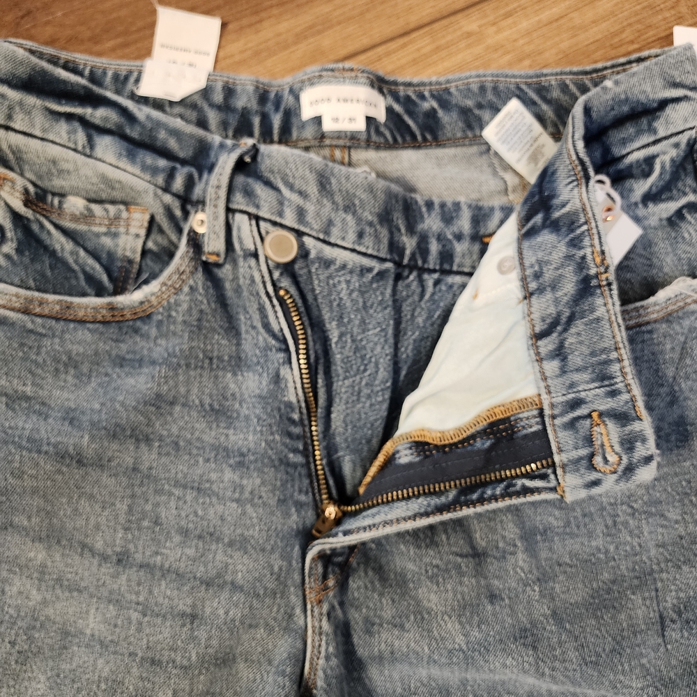 Good American Good '90s High Rise Straight Jeans - Picture 10 of 14